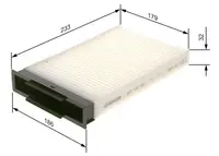 Filtru habitaclu BOSCH 1 987 432 093