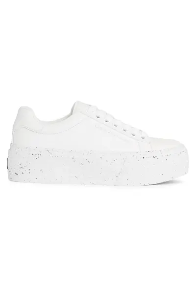 Pantofi sport pentru Femei - bold vulc flatf low laceup wn - YW0YW01229-0K8 - Alb - Alb