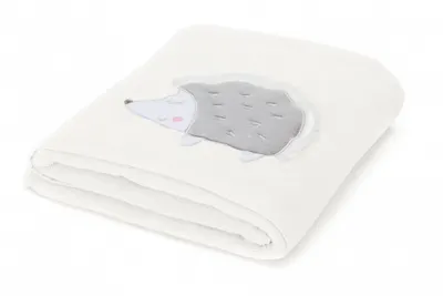 Prosop brodat arici alb 120x75 cm Fillikid