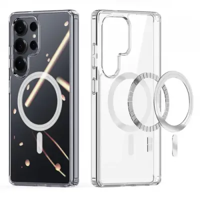 Husa MagSafe pentru Samsung Galaxy S25 Ultra S938, DUX DUCIS, Clin, Transparenta