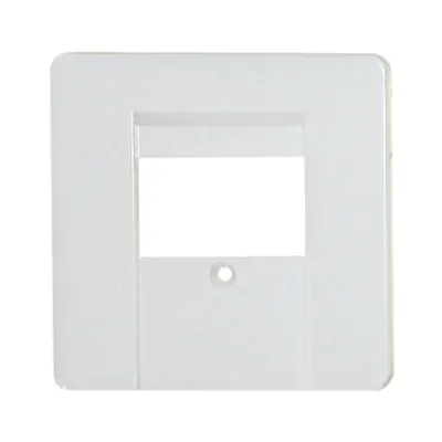 Placa fata priza telefon TAE, alb