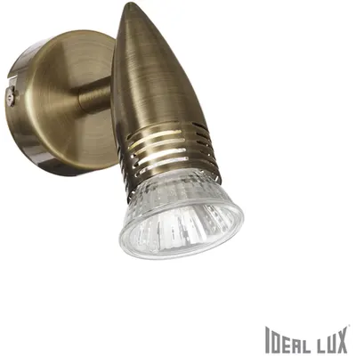 Aplica Alfa 1 bec, dulie GU10, L:60 mm, H:110mm, Alama antica
