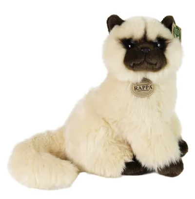Jucărie de plus Rappa Eco Friends - Pisica britanică cu păr lung, așezată, 30 cm