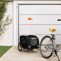 Gossi remorca bicicleta animale companie, negru, textil oxford/fier