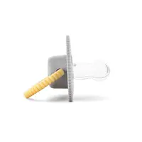 Suzeta forma rotunda din silicon moale 0 luni+ Grey