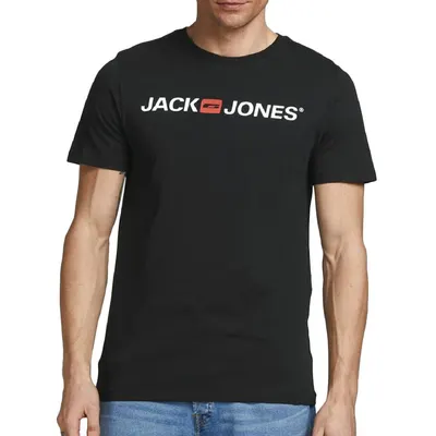 Tricou cu Mânecă Scurtă Bărbați Jack & Jones 12137126 Negru