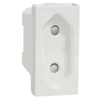 Priza 1 modul standard European Schneider Noua Unica NU303118, alb