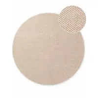 Covor bej țesut manual rotund din lână ø 200 cm Lyon Beans – Elle Decoration