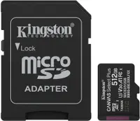 Card de memorie Kingston - Canvas Select Plus, 512GB, microSD, C10 + adaptor