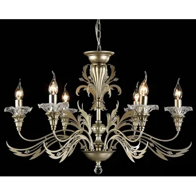 Candelabru House Coperto,6 x E14, 230V, D.76cm,H.48 cm,Aur antic