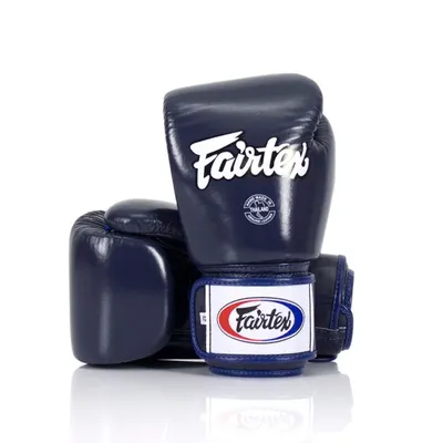 Mănuși de box Fairtex din piele naturală BGV1 albastre, 16 oz