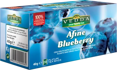 Ceai de afine, 20 plicuri, Vedda