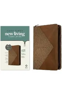 NLT Large Print Thinline Reference Zipper Bible, Filament Enabled Edition (Leatherlike, Messenger Stone & Camel )