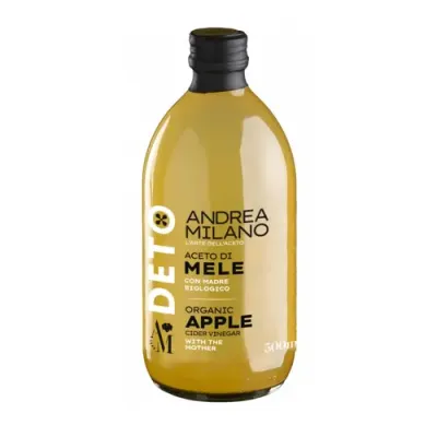 DETO BIO Oțet de Mere Nefiltrat, 500ml | Andrea Milano