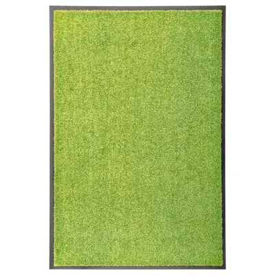 vidaXL Covoraș de ușă lavabil, verde, 60 x 90 cm