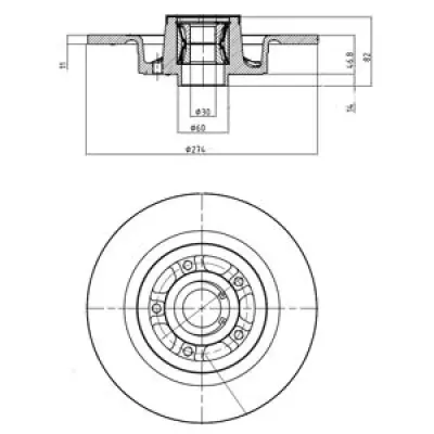 Disc frana DELPHI BG9026RS