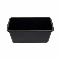 Cuva Mortar din Plastic, Dreptunghiulara, 60 l, Negru