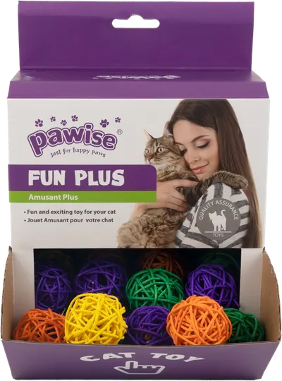 Pawise Fan Plus Box Wilow Ball Set de 36 Buc