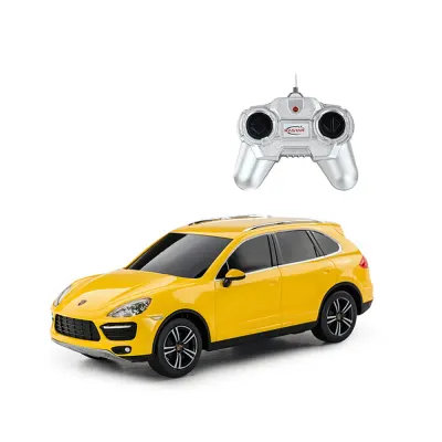 Masina cu telecomanda Rastar Porsche Cayenne Turbo, 1:24, Galben