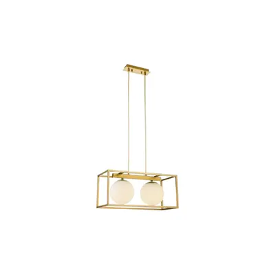 Lampa tavan - Ceiling fixture AVELIN 2,2232, AC220-240V,50/60Hz,2*E27, IP20,45CMX20CMX20CM, double, gold