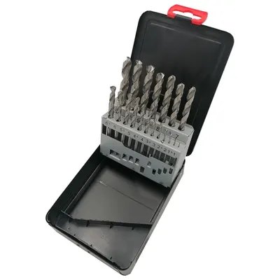 Set-Trusa burghie DIN 338 HSS Rectificat Ø 1 - Ø 10 mm - 19 piese