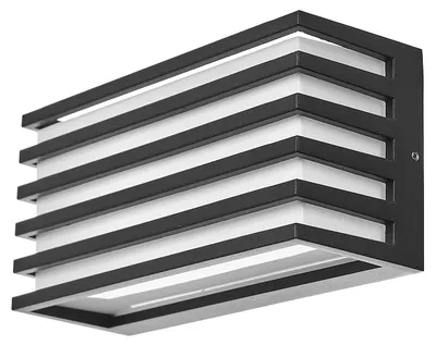 Aplica LED exterior Elbulgaria - Stockholm, 12W, IP44, 4000K, negru