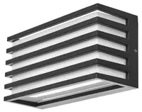 Aplica LED exterior Elbulgaria - Stockholm, 12W, IP44, 4000K, negru