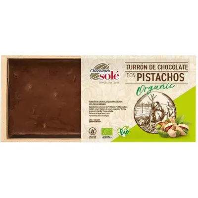 Turron cu Fistic Bio, Chocolates Sole, 200 g
