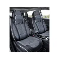Huse scaune auto universale fractionate 9D Premium fata si spate negru gri antracit cusaturi gri Cod: HNG1407-4