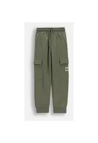 Pantaloni de trening copii - slim fit - verde -