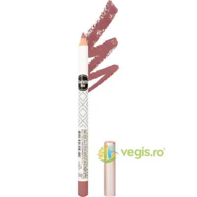 Creion Bio Contur Buze Roz Vintage cu Efect de Lunga Durata cu Jojoba si Ceara Vegetala 1.1g