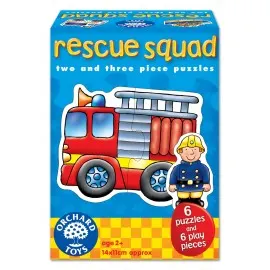 Set 6 puzzle Echipa de salvare (2 si 3 piese) RESCUE SQUAD