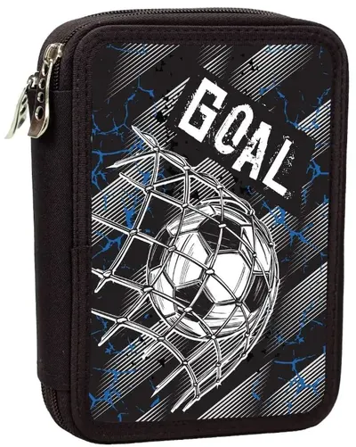 Penar cu rechizite GIM - Goal, 2 fermoare