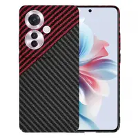 Husa pentru Oppo Reno11 F, Techsuit, Carbonite FiberShell, Neagra Rosie