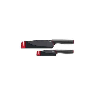 Set 2 cuțite cu teacă și piatră de ascuțit Joseph Joseph Slice&Sharpen