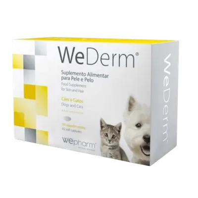 Supliment pentru caini si pisici cu afectiuni dermatologice WeDerm, 60 capsule