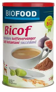 Cafea instant bio din secară, cicoare, orz, ghinde și smochine, fără cofeină, 100 g, Damhert