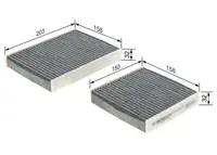 Filtru habitaclu C.A. BOSCH 1 987 432 436