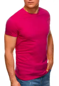 Tricou pentru barbati de baza Edoti S970 Roz inchis