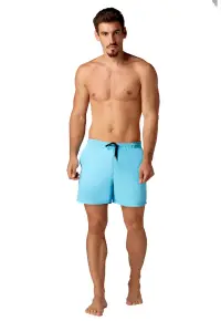 Sort de baie barbati BHB11 - Albastru aquamarin