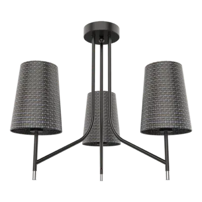 Candelabru Thera 3xe14 Negru/crom