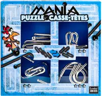 Set puzzle-uri de logica metalice Eureka - Puzzle Mania Casse-tetes, albastru
