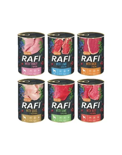 DOLINA NOTECI RAFI Mix conserve pentru caini adulti 400 g x 60