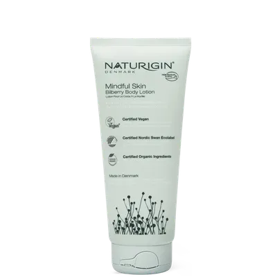 Lotiune de corp cu afine Bilberry Body Mindful Skin, 200ml, Naturigin