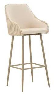 Mauro Ferretti Scaun De Bar Alaska -A- Set 2 Bucăți Cm 52X46X111 (Înălțime Șezut Cm 78) | Aosom Romania