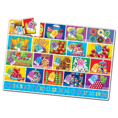 Puzzle 50 piese - Jumbo Floor - Numbers