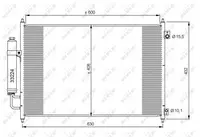 Radiator clima AC cu uscator NISSAN X-TRAIL 2.0 2.0D 2.5 intre 2007-2013