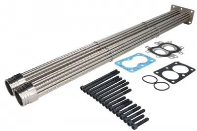 Radiator recirculare gaze esapament (93mm x 93mm x 48mm, doar cartus; tevi, dupa dimensiuni) potrivit MAN TGA, TGS I, TGX I; VAN HOOL T D2676LF01-D2876LF05 04.00