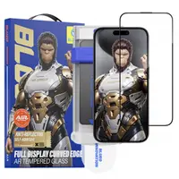 Folie de protectie Ecran Blueo AR Applicator Pro pentru Apple iPhone 16 Pro Max, Sticla Securizata, Full Glue, 3D, Neagra