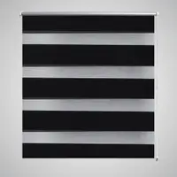 Jaluzea tip zebra, 90 x 150 cm, negru
